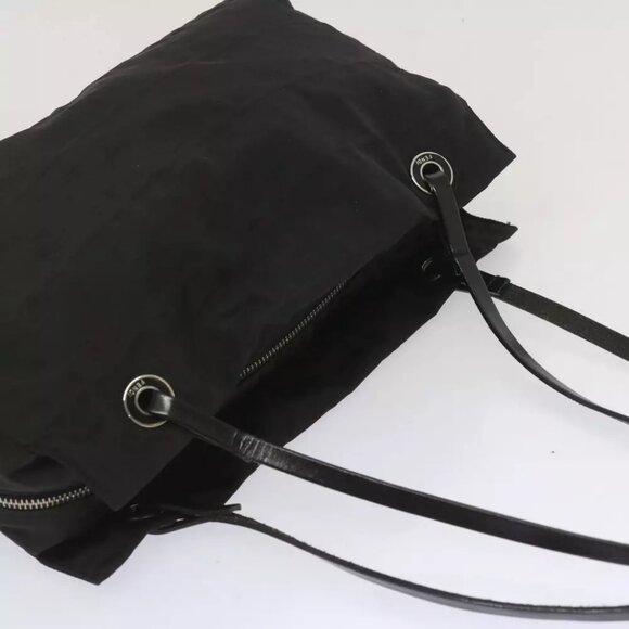 FENDI Zucca Canvas Hand Bag Black Auth hk1179 - Picture 6 of 16